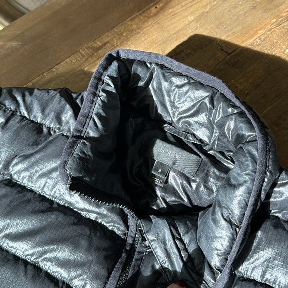 Jcrew black puffer coat and green camo vest, size S and XS, classic, christmas - Picture 5 of 5